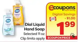 Weis Markets Dial Liquid Hand Soap offer
