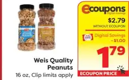 Weis Markets Weis Quality Peanuts offer