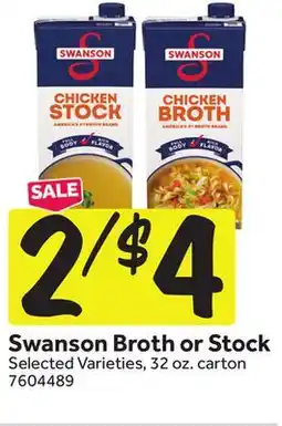 Stop&Shop Swanson Broth or Stock offer