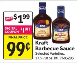 Stop&Shop Kraft Barbecue Sauce offer