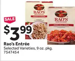 Stop&Shop Rao's Entrée offer