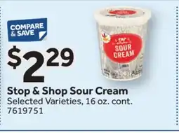 Stop&Shop Stop & Shop Sour Cream offer