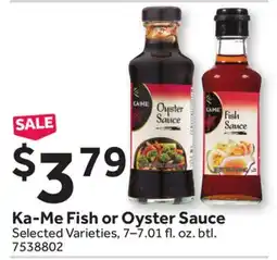 Stop&Shop Ka-Me Fish or Oyster Sauce offer