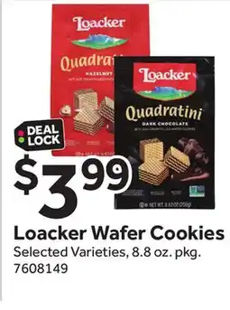 Stop&Shop Loacker Wafer Cookies offer