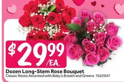 Stop&Shop Dozen Long-Stem Rose Bouquet offer