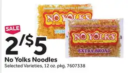 Stop&Shop No Yolks Noodles offer