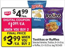 Stop&Shop Tostitos or Ruffles offer