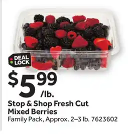 Stop&Shop Fresh Cut Mixed Berries offer