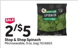 Stop&Shop Stop & Shop Spinach offer