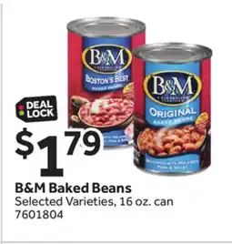Stop&Shop B & M Baked Beans offer