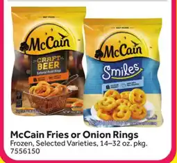 Stop&Shop McCain Fries or Onion Rings offer