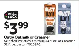 Stop&Shop Oatly Oatmilk or Creamer offer