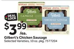 Stop&Shop Gilbert's Chicken Sausage offer
