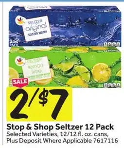 Stop&Shop Stop & Shop Seltzer offer