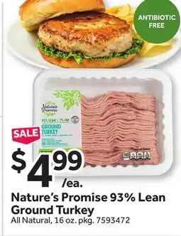 Stop&Shop Nature's Promise 93% Lean Ground Turkey offer