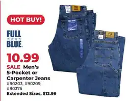 Runnings Men's 5-Pocket or Carpenter Jeans offer