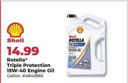 Runnings Shell Rotella Triple Protection 15W-40 Engine Oil offer