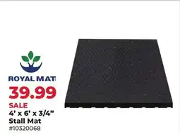 Runnings ROYAL MAT 4' x 6' x 3/4 Stall Mat offer
