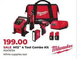 Runnings M12 4 Tool Combo Kit offer