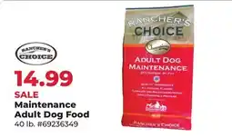 Runnings RANCHERS CHOICE Maintenance Adult Dog Food offer