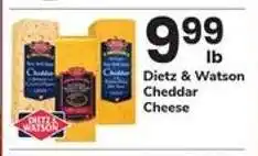 Safeway Dietz & Watson Cheddar Cheese offer