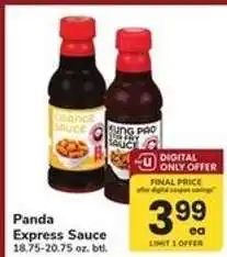 Safeway Panda Express Sauce offer