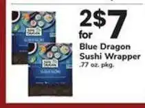 Safeway Blue Dragon Sushi Wrapper offer