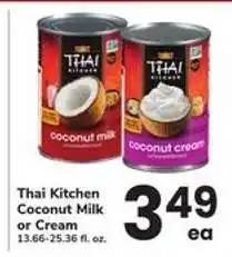 Safeway Thai Kitchen Coconut Milk or Cream offer