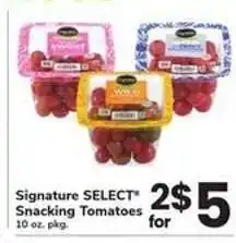 Safeway Signature Select Snacking Tomatoes offer