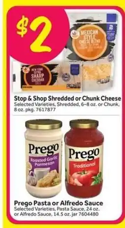Stop&Shop Stop & Shop Shredded or Chunk Cheese offer