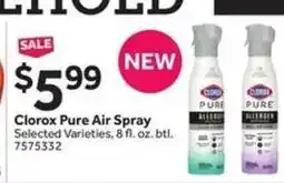 Stop&Shop Clorox Pure Air Spray offer