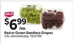 Stop&Shop Red or Green Seedless Grapes offer