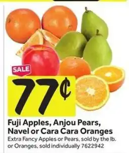 Stop&Shop Fuji Apples, Anjou Pears, Navel or Cara Cara Oranges offer