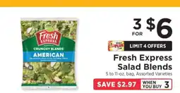 ShopRite Fresh Express Salad Blends offer