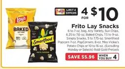 ShopRite Frito Lay Snacks offer