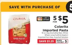 ShopRite Colavita Imported Pasta offer