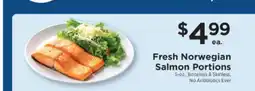 ShopRite Fresh Norwegian Salmon Portions offer