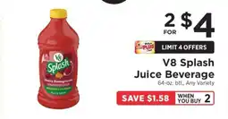 ShopRite V8 Splash Juice Beverage offer
