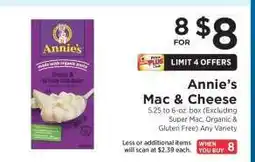 ShopRite Annie's Mac & Cheese offer