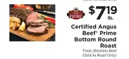 ShopRite Certified Angus Beef Prime Bottom Round Roast offer