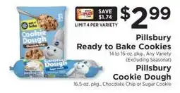 ShopRite Pillsbury Ready to Bake Cookies offer