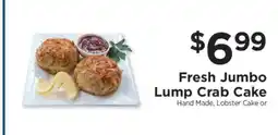 ShopRite Fresh Jumbo Lump Crab Cake offer