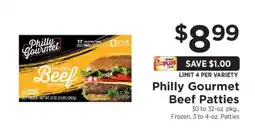 ShopRite Philly Gourmet Beef Patties offer