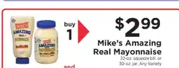ShopRite Mike's Amazing Real Mayonnaise offer