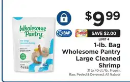 ShopRite Wholesome Pantry Large Cleaned Shrimp offer