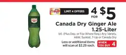 ShopRite Canada Dry Ginger Ale offer