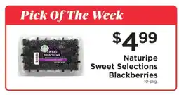 ShopRite Naturipe Sweet Selections Blackberries offer