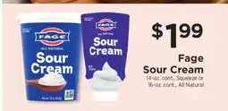ShopRite Fage Sour Cream offer