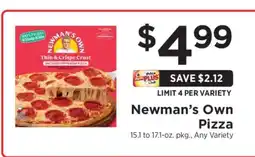 ShopRite Newman's Own Pizza offer