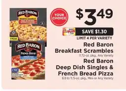ShopRite Red Baron Breakfast Scrambles & French Bread Pizza offer